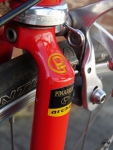 Gabelkopf mit Pinarello-Logo